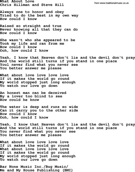 what love lyrics